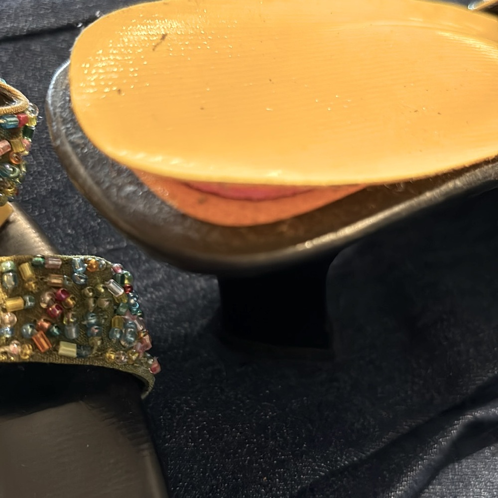 Tropical Tantrum Sandals Heels Beaded Size 8‎ - Picture 6 of 6